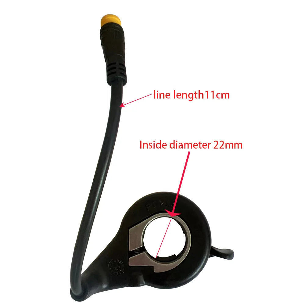 NULKOMMA EBIKE-Thumb Throttle Speed Control for Electric Bike, Handle Assembly, Universal E-bike Accessories, 2.2cm