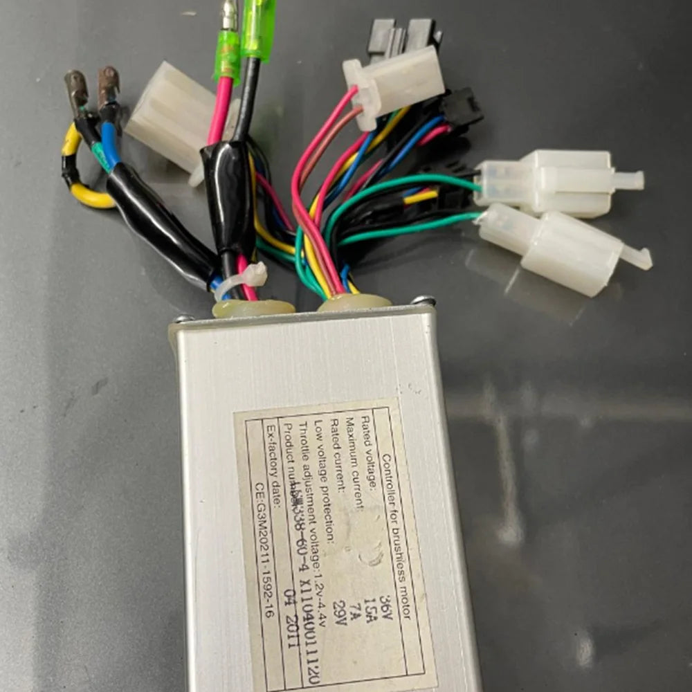 NULKOMMA Ebike Brushless Motor Controller LSW338-60-4 36V 15A Suitable for Electric Bicycles Scooters Fat-Tire Bikes Speed Controller