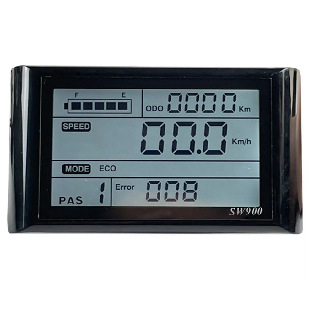 Zpoicaegn SW900 Ebike LCD Scherm 24V/36V/48V52V/60V E-Bike LCD Teller Panel Display voor Elektrische Computer E-bike Accessoires Zpoicaegn SW900 Ebike LCD Scherm 24V/36V/48V52V/60V E-Bike LCD Teller Panel Display voor Elektrische Computer E-bike Accessoires