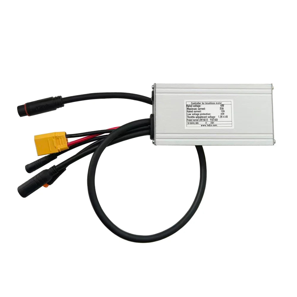 Ebike Brushless Motor Controller LSW1943-2E 48V 25A Suitable for Electric Bicycles Scooters Fat-Tire Bikes Speed Controller