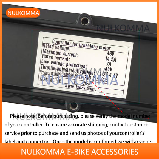 Ebike Brushless Motor Controller LSW765-28-15-4FA-D 48V Suitable for Electric Bicycles Scooters Fat-Tire Bikes Speed Controller