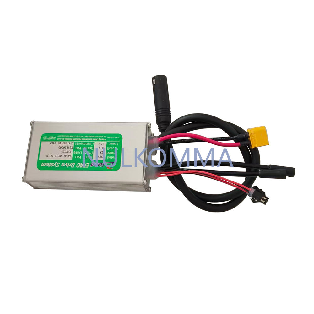 NULKOMMA Ebike Brushless Motor Controller LSW1607-26-04EA 36V 15A Suitable for Electric Bicycles Scooters Fat-Tire Bikes Speed Controller