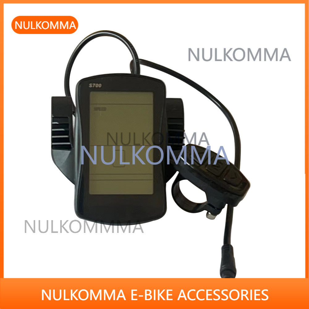 NULKOMMA S700 LCD Display Ebike Accessories 48V Electric Bike Meter Controller Bicycle Screen 6-pin waterproof connector instrumentation