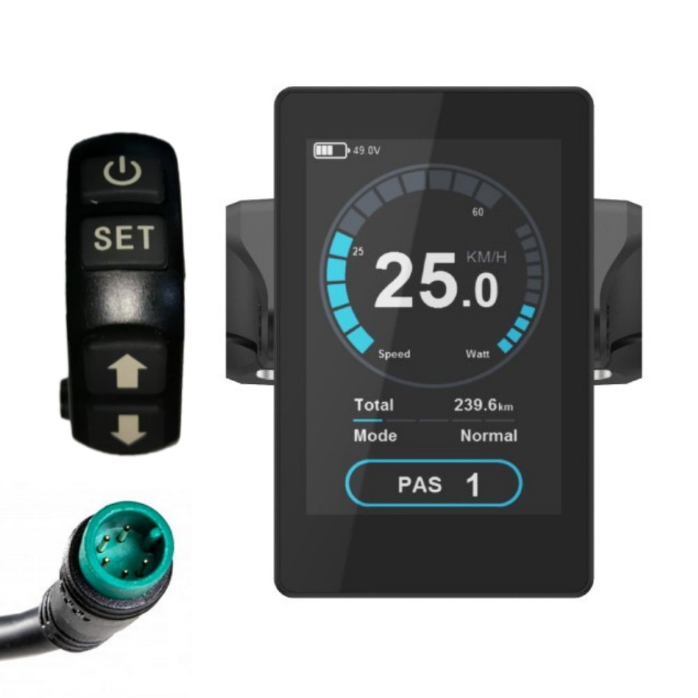 Bigstone C900E Ebike LCD Display Meter 24V/36V/48V/52V 5-Pin Connector