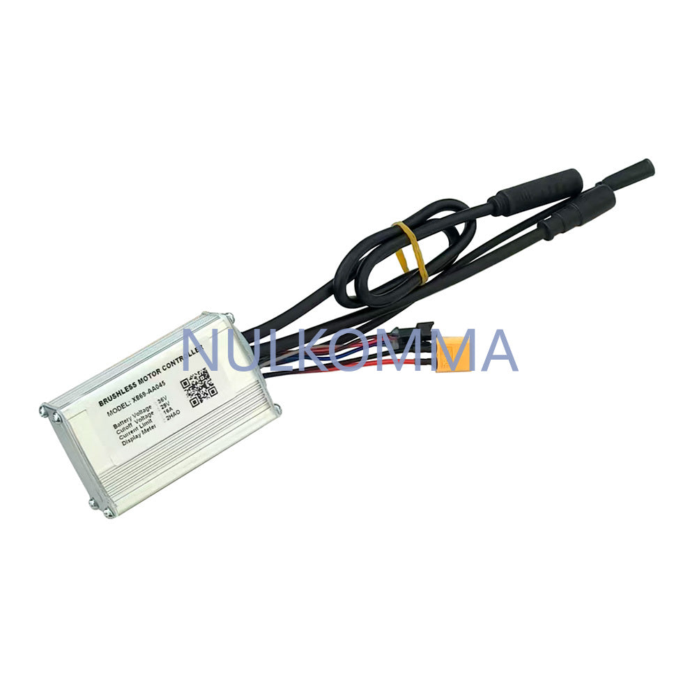 NULKOMMA Ebike Brushless Motor Controller 36V 16A Speed Controller X869-AA045 2HAO for Electric Bicycle Scooter Motorcycle