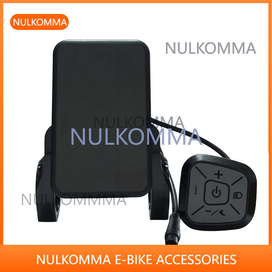 NULKOMMA EBike Display Screen Meter Speed Control Panel YL81F 6Pin 36V 48V 52V Speedometer for Electric Bicycle Accessories