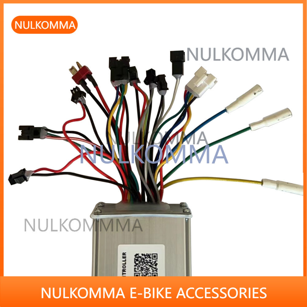 NULKOMMA Brushless Motor Controller 48V18A Speed Regulator X031-AB001E Electric Bike Accessories Suitable for Electric Bikes Scooters