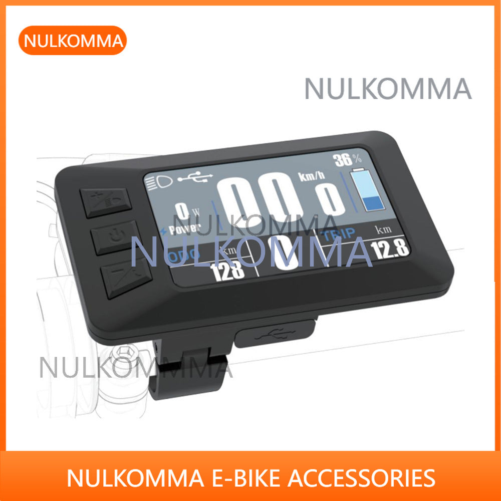 Electric Bike LCD Display Screen Meter KD286 5pin Male Connector 24V 36V 48V Speed Controller Panel Parts For Ebike Fat Bike