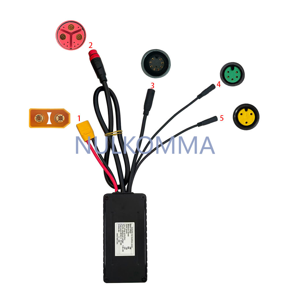 NULKOMMA Ebike Brushless Motor Controller LSW1838-17E 48V 38A Suitable for Electric Bicycles Scooters Fat-Tire Bikes Speed Controller