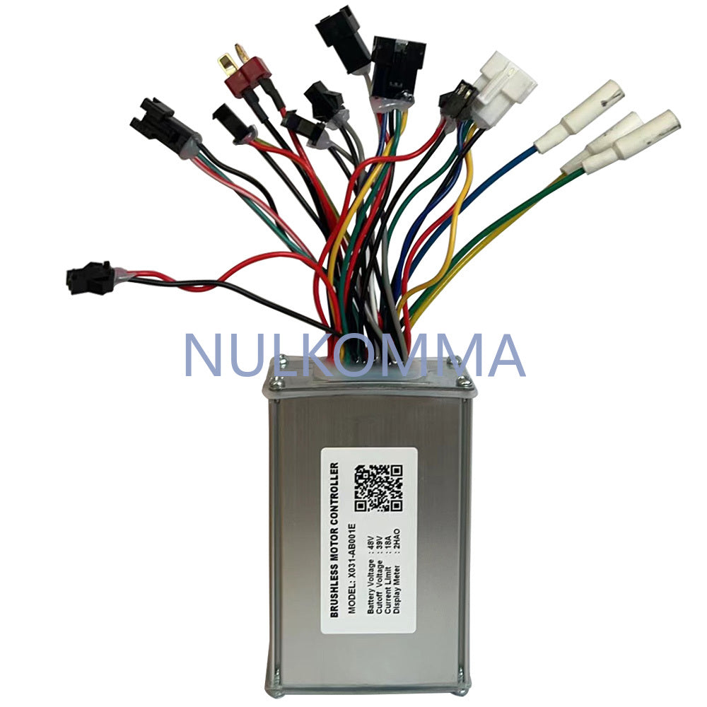 NULKOMMA Brushless Motor Controller 48V18A Speed Regulator X031-AB001E Electric Bike Accessories Suitable for Electric Bikes Scooters