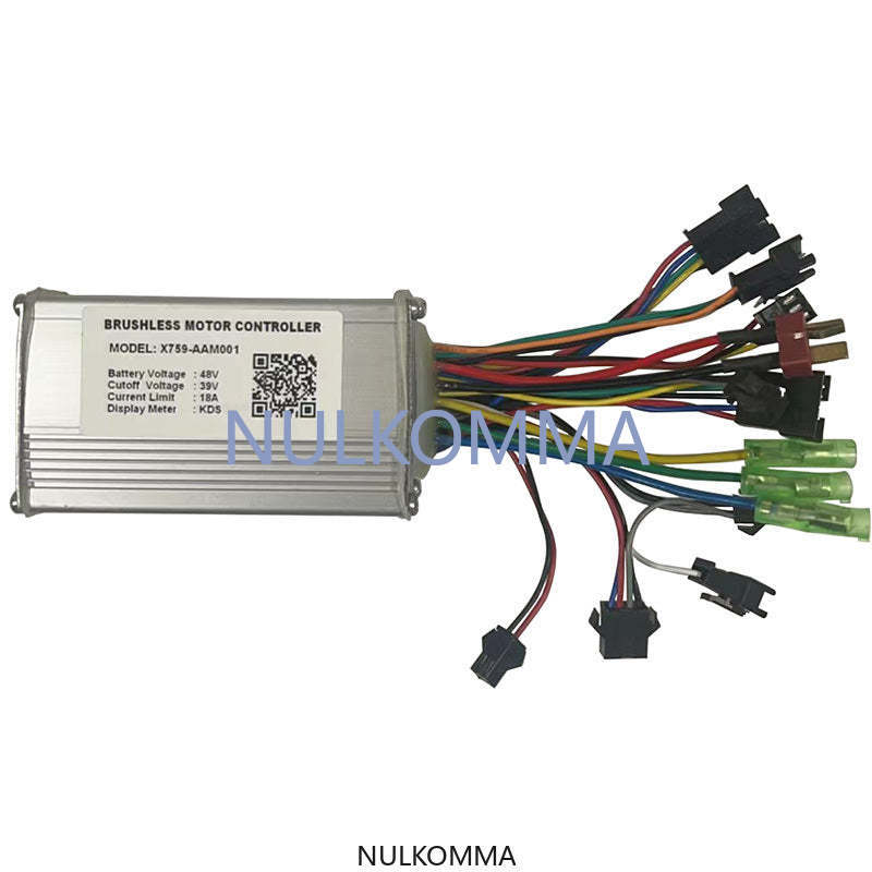 EBIKE Brushless Motor Controller Electric Bike 48V 18A X759-AAM001 Bicycle Accessories Speed Controller for Instrument KDS