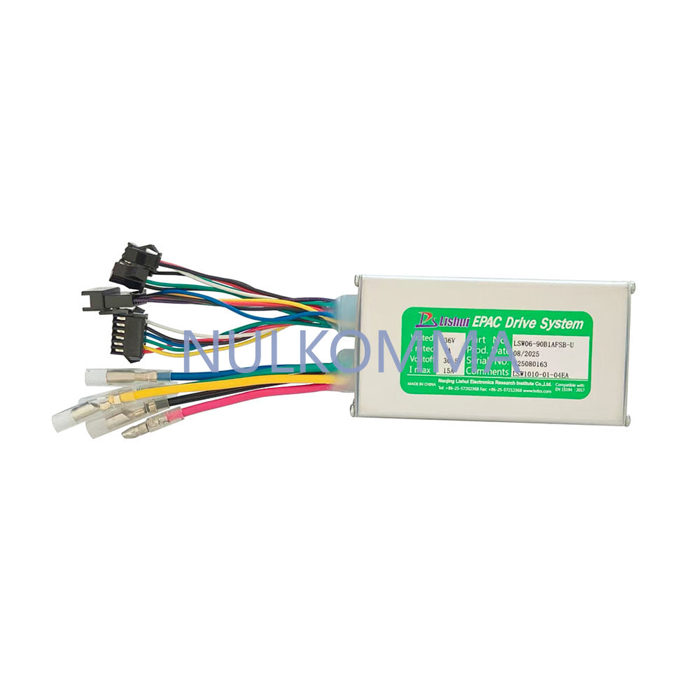 NULKOMMA Ebike Brushless Motor Controller LSW1010-01-04EA 36V 15A Suitable for Electric Bicycles Scooters Fat-Tire Bikes Speed Controller