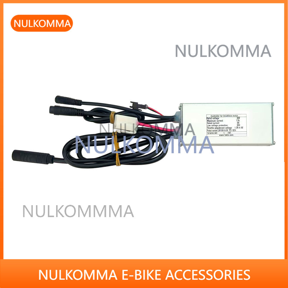 NULKOMMA Ebike Brushless Motor Controller LSW1080-24-3M 36V 17A Suitable for Electric Bicycles Scooters Fat-Tire Bikes Speed Controller