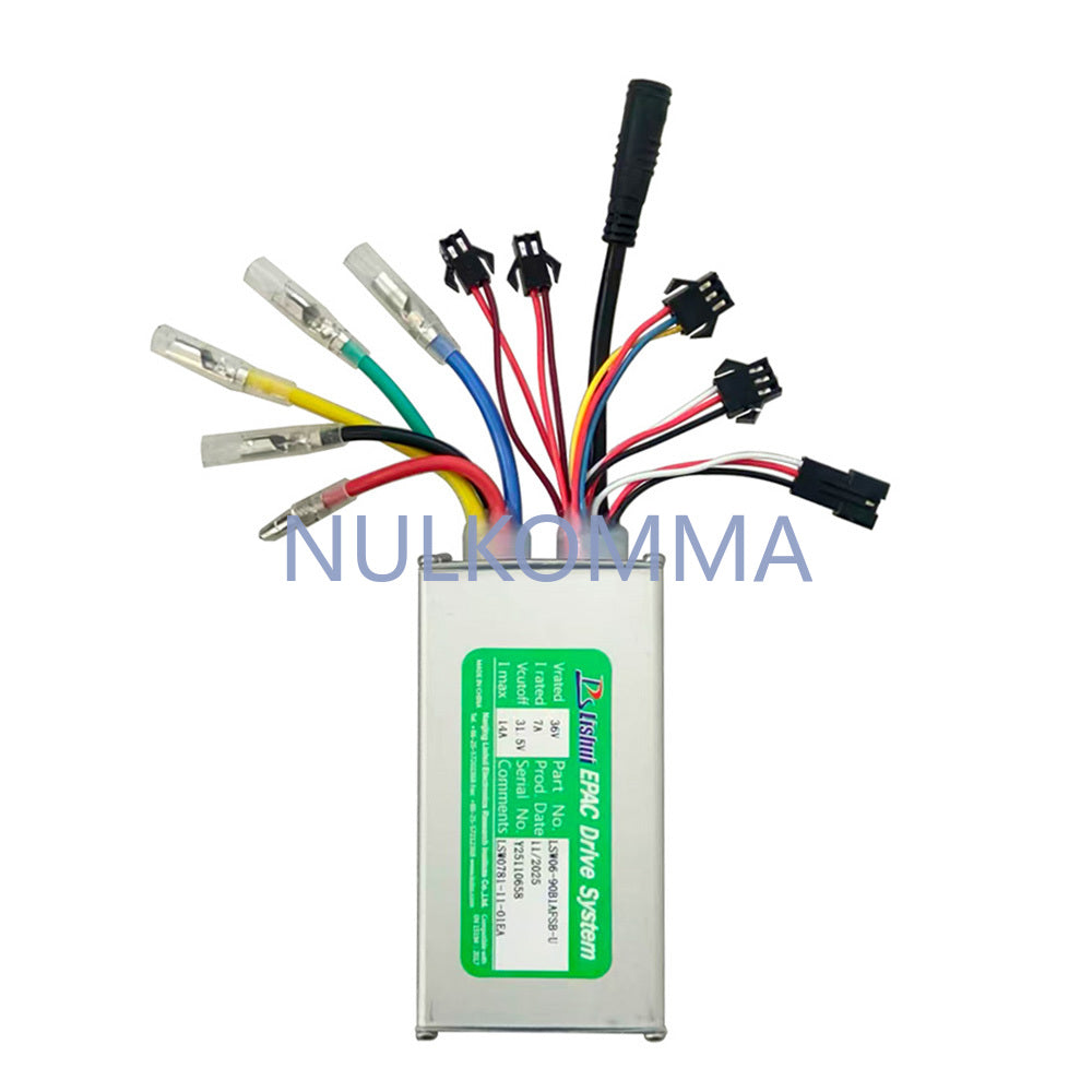 NULKOMMA Ebike Brushless Motor Controller LSW0781-11-01EA 36V 14A Suitable for Electric Bicycles Scooters Fat-Tire Bikes Speed Controller
