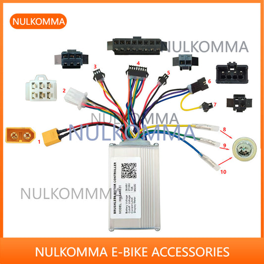 Ebike Brushless Controller X008-AA031 48V 12A Speed Parts for M5 Protocol Display Electric Scooter MTB Fat Bike Accessories