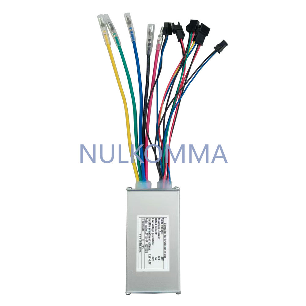 NULKOMMA Ebike Brushless Motor Controller LSW1076-2F 36V 12A Suitable for Electric Bicycles Scooters Fat-Tire Bikes Speed Controller