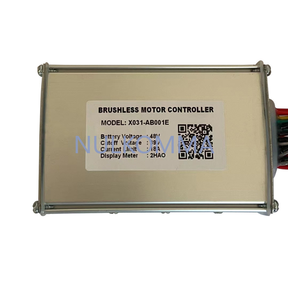 NULKOMMA Brushless Motor Controller 48V18A Speed Regulator X031-AB001E Electric Bike Accessories Suitable for Electric Bikes Scooters