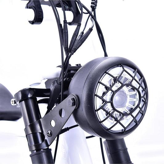 Headlight Durable Bright Front Light for Electric Bicycle 3 Pin Male Connector