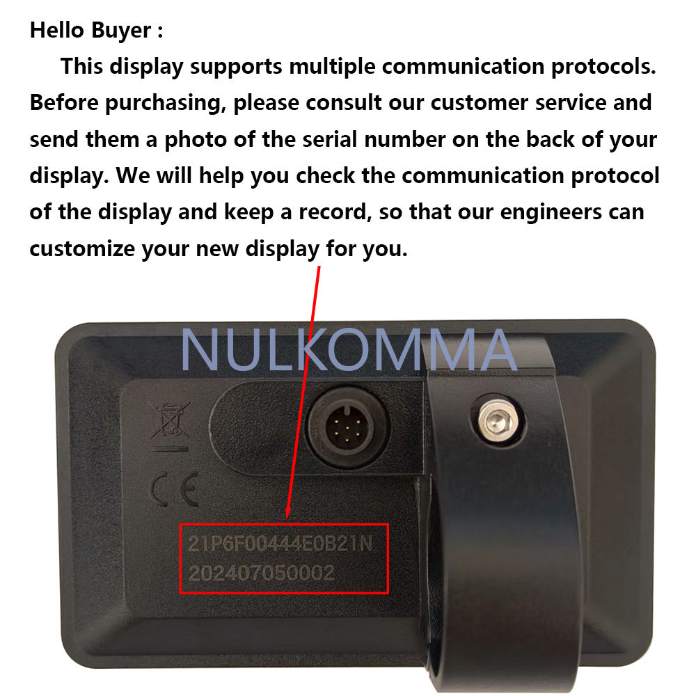 VINKA Electric Bike Display Screen Meter KD21P 6pin 36V 48V Speed Controller Panel For Ebike MTB Fat Bike Accessories