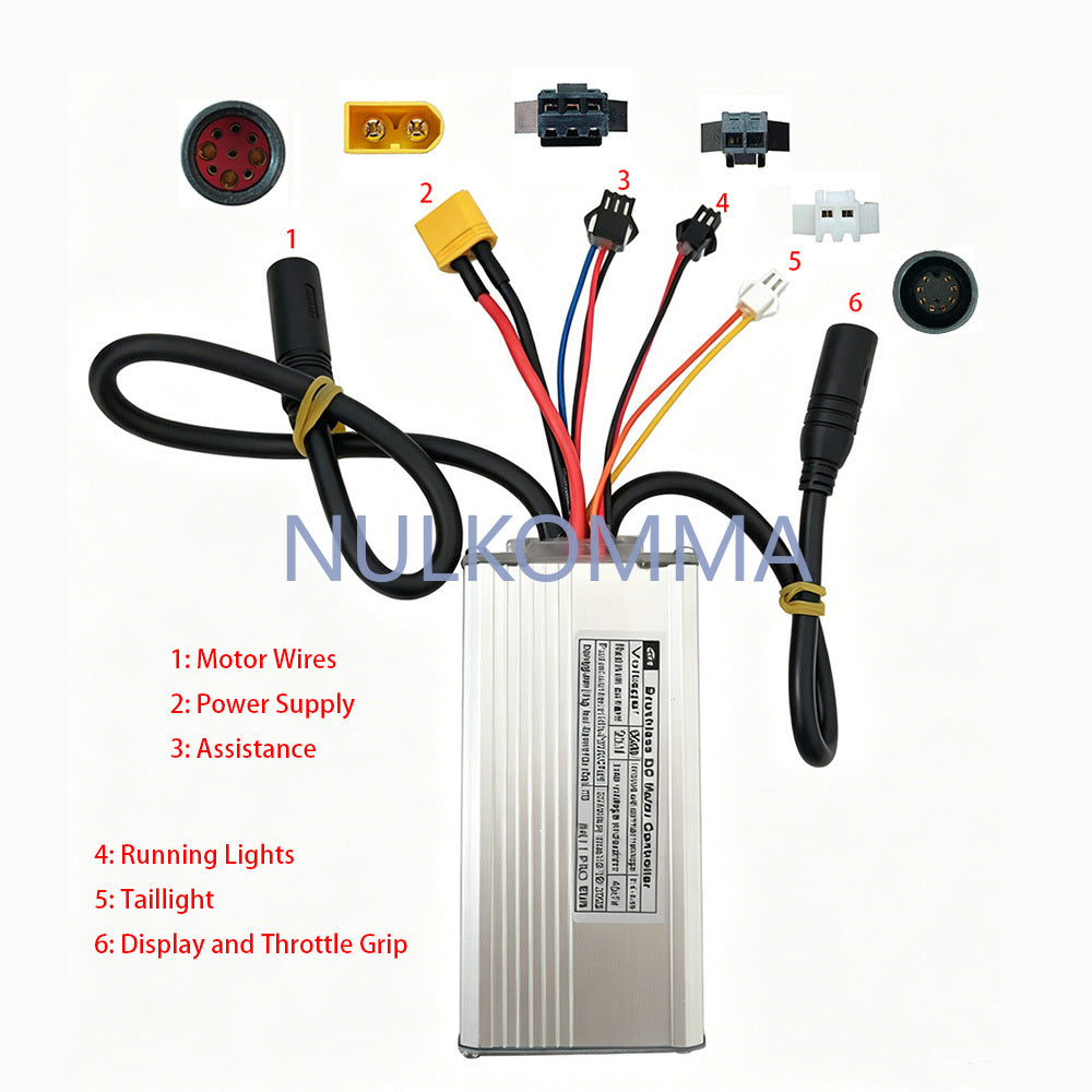 Brushless Motor Controller JH4AJ7095DZWBT 48V 20A E-Bike Scooter Universal E-Bike Conversion Kit Bicycle Speed Controller