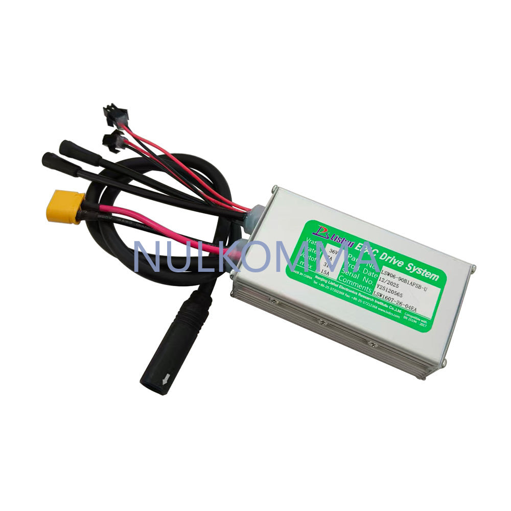 NULKOMMA Ebike Brushless Motor Controller LSW1607-26-04EA 36V 15A Suitable for Electric Bicycles Scooters Fat-Tire Bikes Speed Controller