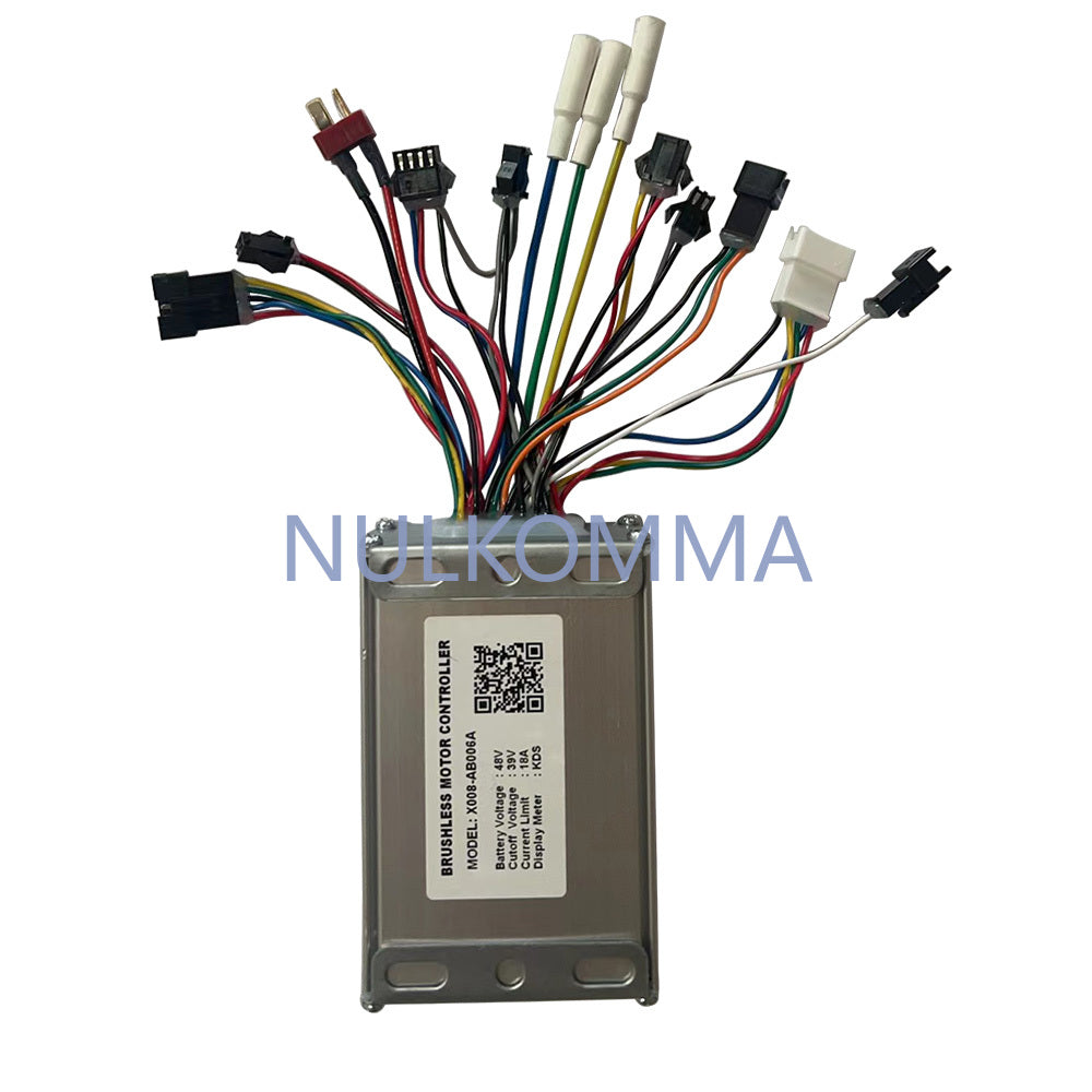 NULKOMMA EBIKE Brushless Motor Controller Electric Bicycle Conversion Kit Bicycle Accessories 48V 18A X008-AB006A For KDS Display
