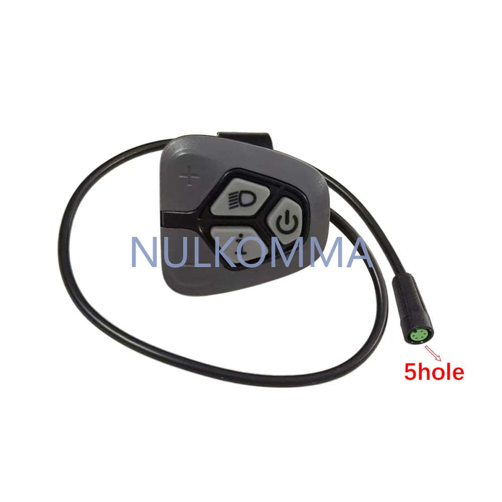 NULKOMMA EBIKE K4 K5 Button 5-Hole for KEY DISP KD716 KD986 Display Screens Compatible with Various Models Bike Electronics Accessory