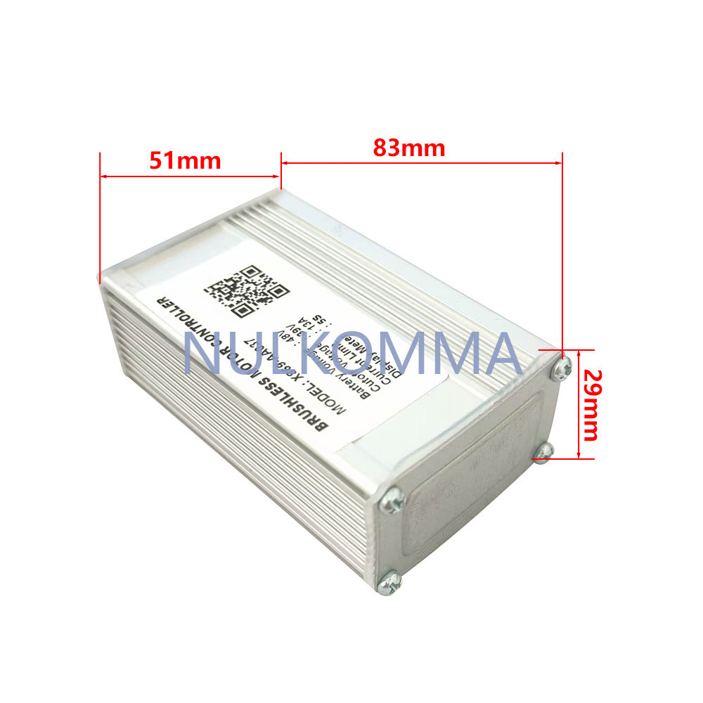 NULKOMMA 48V 13A Brushless Motor Controller X869-AA037 Electric Bicycle Scooter Speed Controller with 5S Protocol Display