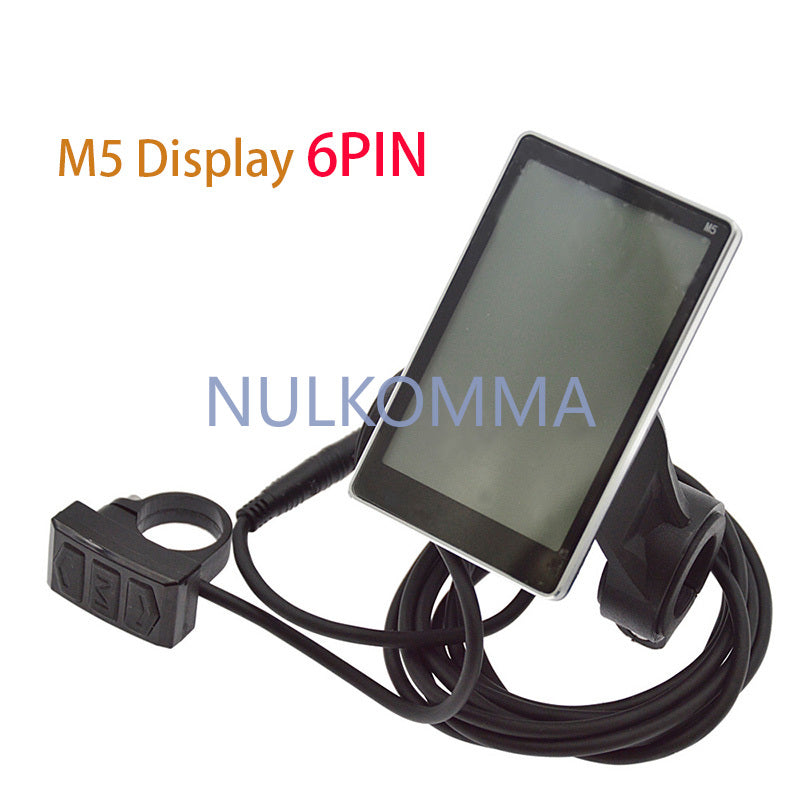 NULKOMMA M5 6PIN LCD Display for EBIKE Speed Controller Meter 36/48V Electric Bike Accessories Bicycle Screen MTB Instrumentation