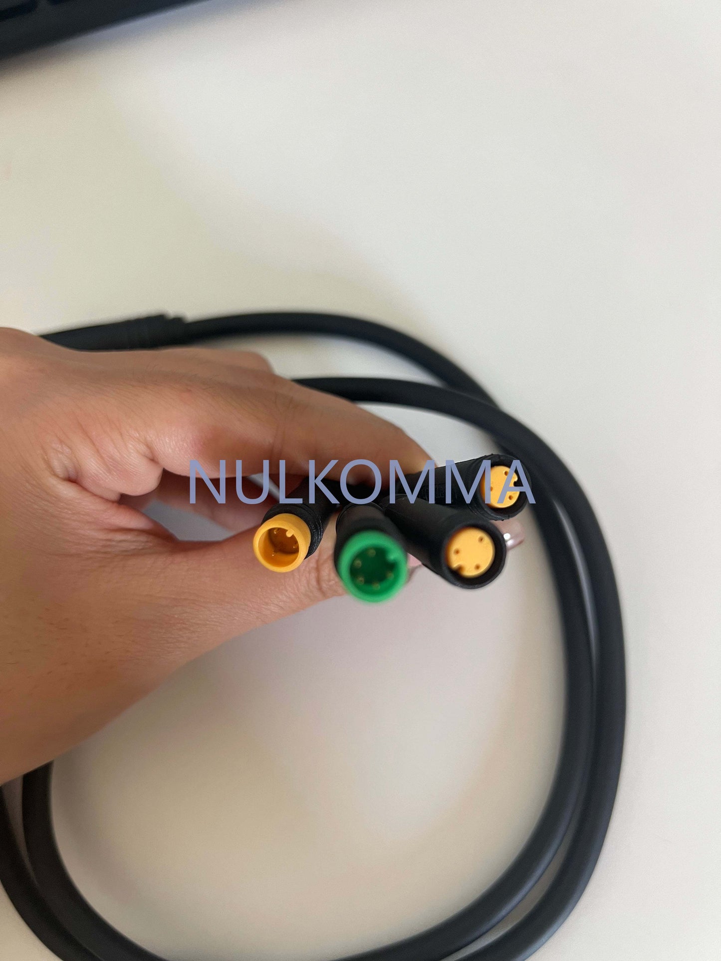 Nulkomma 8 Pin EBike 1 to 4 Waterproof Wiring Harness Splitter Cable, ebike Integrated cable Connector Extension Wire for Bafang Mid Drive Motor, Display, Throttle and Brake Lever Connection