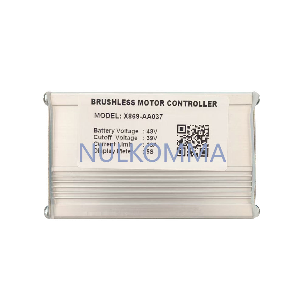 NULKOMMA Ebike Brushless Motor Controller X869-AA037 48V13A Electric Bicycle Speed Controller ECU for 5S Protocol Display Screen