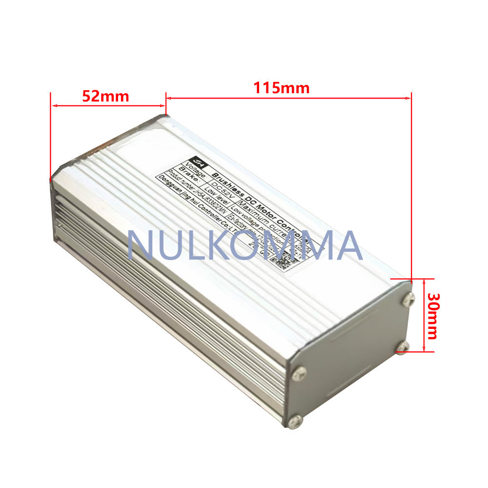 NULKOMMA Brushless Motor Controller JH5AJ6338DZMN 52V 25AA E-Bike Scooter Universal E-Bike Conversion Kit Bicycle Speed Controller