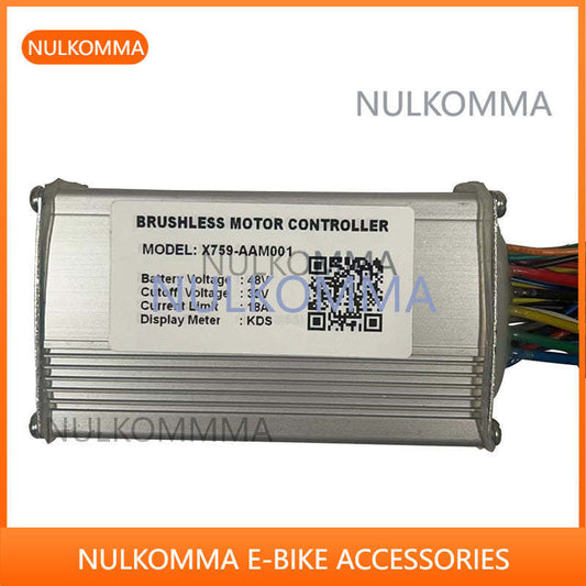 EBIKE Brushless Motor Controller Electric Bike 48V 18A X759-AAM001 Bicycle Accessories Speed Controller for Instrument KDS