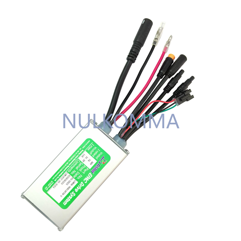 NULKOMMA Electric Bike Brushless Motor Controller LSW06-90B1AFSB-U 36V 14A Electric Scooter Accessories Bike Conversion Kits for 5S Meter