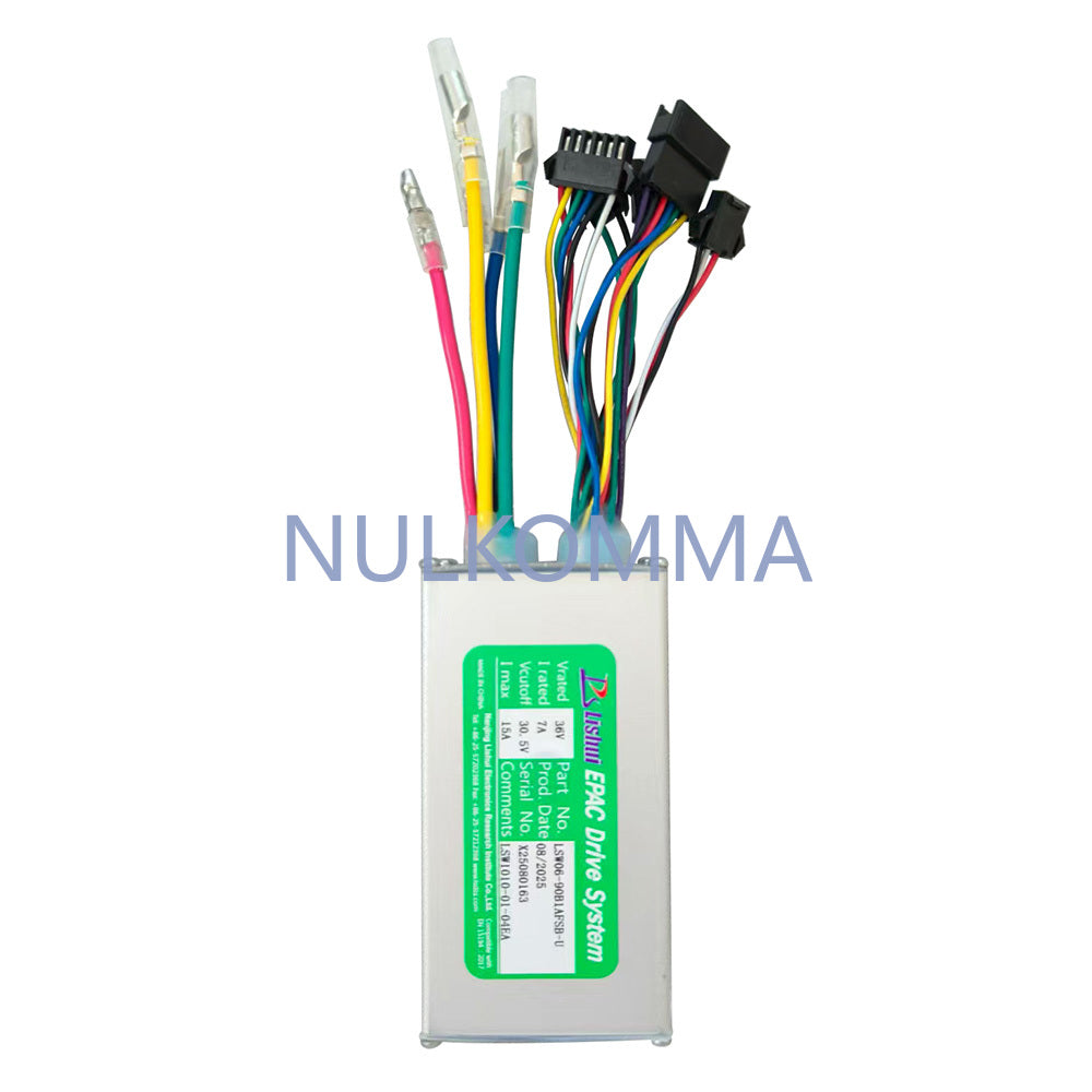 NULKOMMA Ebike Brushless Motor Controller LSW1010-01-04EA 36V 15A Suitable for Electric Bicycles Scooters Fat-Tire Bikes Speed Controller