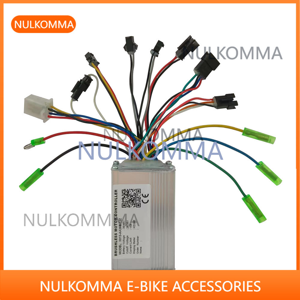 NULKOMMA EBIKE Brushless Motor Controller Electric Bike 36V/48V 15A X813-AA26E-12Z Electric Scooter Accessories Bike