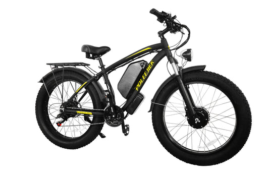 NULKOMMA 26'' Electric Bike for Adults 40-50KM Removable Battery 48V20AH Electric Bicycle Commuting Mountain Bike with LCD Display Meter