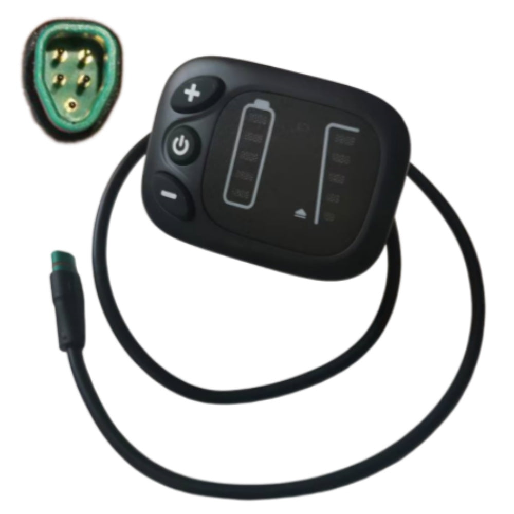 NULKOMMA Electric Bike 59E LED Panel LED Display Meter 36V/48V for 22.2mm Handlebars, Waterproof Interface