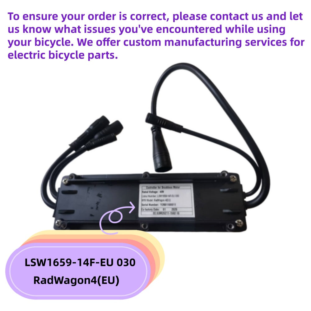 Nulkomma LSW1659-14F-EU 030 Ebike Controller 48V RadWagon4(EU) Brushless Motor Controller