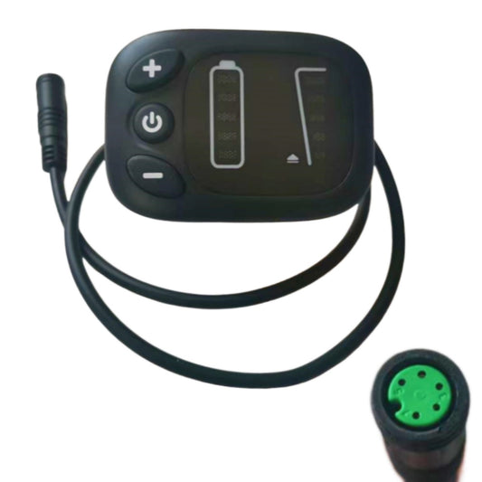 NULKOMMA Electric Bike 59E LED Panel LED Display Meter 36V/48V for 22.2mm Handlebars, Waterproof Interface